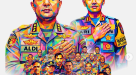 Kapolresta Bandung Kombes Aldi Subartono siapkan bantuan untuk didistribusikan bagi korban bencana longsor Cisarua, Rabu (28/1/2026). Foto: SC (WPAP) Instagram 