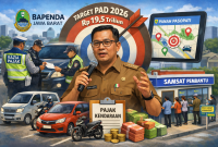 Bapenda Jawa Barat mencanangkan strategi pencapaian target PAD 2026 melalui optimalisasi pajak kendaraan bermotor dan perluasan layanan Samsat. Foto: Ilustrasi