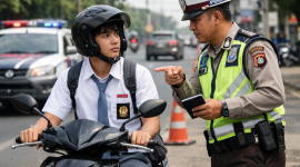 Gubernur Jabar KDM resmi larang siswa bawa motor ke sekolah dengan mengeluarkan Surat Edaran  Gubernur Nomor 45/PK.03.03/Kesra/2025. Ilustrasi: generated by ChatGPT 