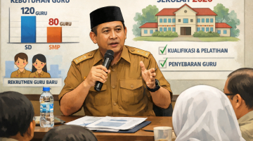 Kota Cimahi menghadapi kekurangan 120 guru SD dan 80 guru SMP. Perlu strategi agar operasional sekolah dan kegiatan belajar mengajar di awal tahun 2026 tidak terganggu.