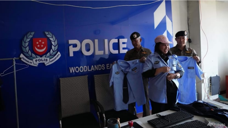 Penampakan bagian dalam markas scam di Kamboja (AP Photo/Sakchai Lalit)