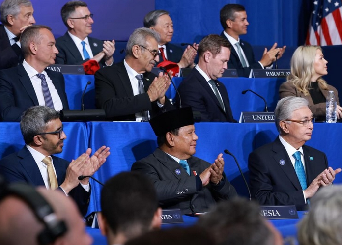 Presiden Prabowo Subianto menghadiri forum Board of Peace di Washington DC, Kamis (19/2/2026) waktu setempat. Foto @Prabowo

