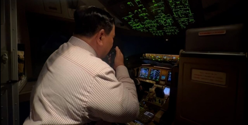 Presiden Republik Indonesia, Prabowo Subianto menyampaikan apresiasi dan rasa terima kasih atas kehormatan yang diberikan pada pengawalan dua pesawat tempur F16 milik Angkatan Udara Yordania, pada Selasa malam, 24 Februari 2026. Foto: BPMI Setpres/Istimewa 