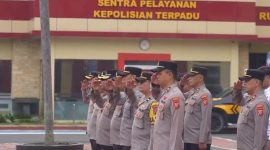 Polresta Bandung gelar Apel Gelar Pasukan Operasi Keselamatan Lodaya 2026 di Mapolresta Bandung, Senin (2/2/2026) Foto SC @polrestabandung