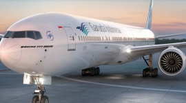 Ilustrasi Pesawat Garuda Indonesia 