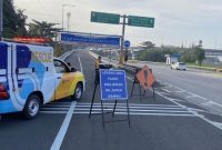 Arus Membludak, Akses Masuk MBZ ke Cikampek Dibatasi Secara Situasional,(Dok. PT Jasamarga Jalanlayang Cikampek (PT JJC))