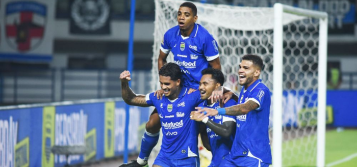 Team Persib Bandung sedang berlaga, Foto : Persib.co.id