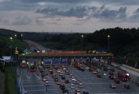 Gerbang Tol Kalikangkung (Tangkapan Layar NTMC POLRI) 