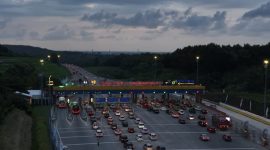 Gerbang Tol Kalikangkung (Tangkapan Layar NTMC POLRI) 
