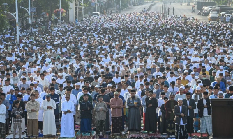 Foto Sholat Idul Fitri. (Istimewa/PWMU.CO)