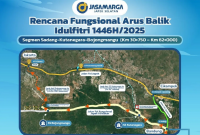 PT Jasa Marga (Persero) Tbk, melalui anak usahanya PT Jasamarga Japek Selatan (JJS), mempersiapkan jalur fungsional segmen Sadang-Bojongmangu Jalan Tol Jakarta-Cikampek (Japek) II Selatan sepanjang 31,25 km (Jasa Marga)