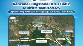 PT Jasa Marga (Persero) Tbk, melalui anak usahanya PT Jasamarga Japek Selatan (JJS), mempersiapkan jalur fungsional segmen Sadang-Bojongmangu Jalan Tol Jakarta-Cikampek (Japek) II Selatan sepanjang 31,25 km (Jasa Marga)