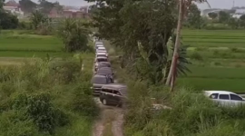 Pemudik arus balik Lebaran viral nyasar ke sawah usai ikuti Google Maps (Dok Istimewa)