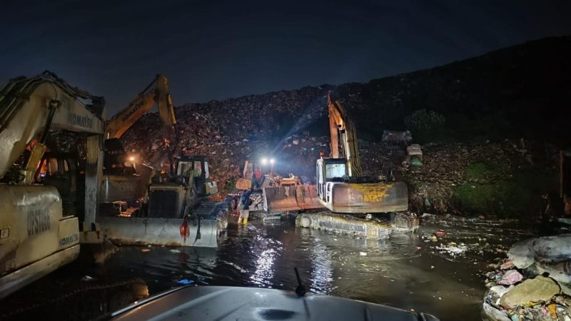 Longsor gunungan sampah di Tempat Pengolahan Sampah Terpadu (TPST) Bantargebang, Kota Bekasi, Jawa Barat. (Dok. Istimewa)