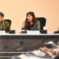Menkomdigi Meutya Hafid menyampaikan paparan dalam Rapat Tingkat Menteri Sinkronisasi Koordinasi dan Pengendalian (SKP) Pencegahan dan Penanganan Masalah Kesehatan Jiwa pada Anak dan Remaja di Kantor Kemenko PMK, Jakarta Pusat, Kamis (05/03/2026). Foto: Ardi W/Komdigi