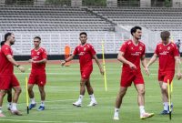 Aleksandar Dimitrov menganggap Timnas Indonesia sebagai tim tangguh di FIFA Series 2026. (ANTARA FOTO/BAYU PRATAMA S)