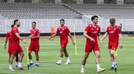 Aleksandar Dimitrov menganggap Timnas Indonesia sebagai tim tangguh di FIFA Series 2026. (ANTARA FOTO/BAYU PRATAMA S)
