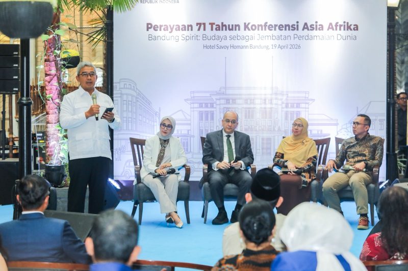 Wali Kota Bandung Muhammad Farhan menegaskan ambisi besar pemerintah kota menjadikan kawasan bersejarah Jalan Asia Afrika sebagai warisan dunia. (Dok Humas)