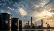 Harga minyak dunia tercatat turun tipis ke kisaran US$98 per barel seiring harapan pasar terhadap potensi perdamaian antara Amerika Serikat dan Iran. Ilustrasi: AI Generated Content