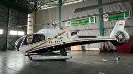 Sebuah helikopter milik PT Matthew Air dengan nomor registrasi PK-CFX dilaporkan hilang kontak di wilayah Kabupaten Sekadau, Kalimantan Barat, Kamis (16/4/2026).(Dok Matthew Air)
