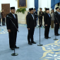 Pelantikan pejabat baru di reshuffle kabinet. (YouTube Sekretariat Presiden)
