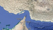 Ilustrasi Selat Hormuz (Dok Google Earth)
