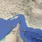 Ilustrasi Selat Hormuz (Dok Google Earth)