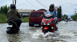 Ilustrasi Banjir Sapan, Kabupaten Bandung (Dok Ist)
