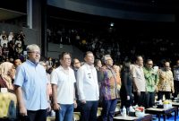 Mahasiswa mengikuti kegiatan What's Up Campus Call Out di Sabuga ITB, Kota Bandung, Selasa (12/5/2026). Wakil Gubernur Jawa Barat Erwan Setiawan mendorong mahasiswa mematenkan inovasi agar mendapat perlindungan hukum resmi. Foto: Humas Jabar