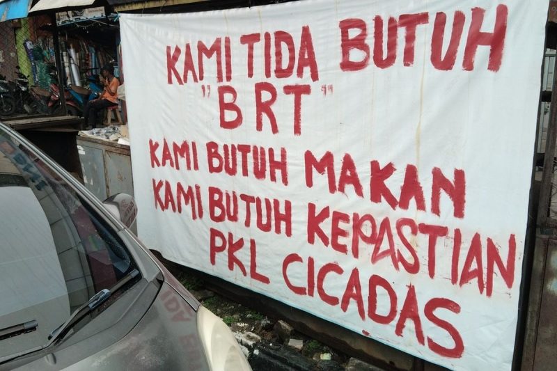 Rencana penataan kawasan Cicadas untuk mendukung proyek Bus Rapid Transit (BRT) Kota Bandung memasuki babak baru. (KOMPAS.COM/PUTRA PRIMA PERDANA)