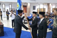Wakil Bupati Majalengka, Dena Muhamad Ramdhan menghadiri pengukuhan Rektor Universitas Majalengka (Unma) periode 2026–2030 di Auditorium Unma, Senin (11/5/2026). (Foto Istimewa)