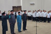Bupati Majalengka, Eman Suherman, resmi melantik dan mengambil sumpah jabatan tiga Pejabat Pimpinan Tinggi Pratama di lingkungan Pemerintah Kabupaten Majalengka, Rabu (13/5/2026). Foto Humas