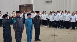 Bupati Majalengka, Eman Suherman, resmi melantik dan mengambil sumpah jabatan tiga Pejabat Pimpinan Tinggi Pratama di lingkungan Pemerintah Kabupaten Majalengka, Rabu (13/5/2026). Foto Humas