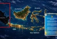 Listrik padam berskala besar atau blackout terjadi di sebagian wilayah Sumatera, Jumat malam, 22 Mei 2026. (Tangkapan Layar X, Instagram)