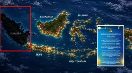 Listrik padam berskala besar atau blackout terjadi di sebagian wilayah Sumatera, Jumat malam, 22 Mei 2026. (Tangkapan Layar X, Instagram)