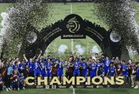 Momen Pemain Persib Bandung merayakan gelar juara Super League 2025/2026. (Foto: Persib Bandung)