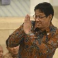 Menteri Keuangan Purbaya Yudhi Sadewa bersiap mengikuti Sidang Kabinet Paripurna di Istana Negara, Jakarta, Senin (20/10/2025). Foto: Aditya Pradana Putra/ANTARA FOTO