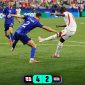 Penyerang Inggris, Marcus Rashford, melepaskan tendangan yang berbuah gol keempat Inggris saat menghadapi Kroasia pada laga Grup L Piala Dunia 2026. Inggris menang 4-2 dan mengawali turnamen dengan raihan tiga poin. (Foto: FIFA World Cup 2026)