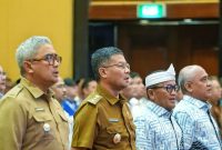 Wakil Gubernur Jawa Barat Erwan Setiawan menghadiri sekaligus membuka Musyawarah Daerah (Musda) XIV BPD GAPENSI Jawa Barat Tahun 2026 di Hotel Aryaduta, Kota Bandung, Senin (15/6/2026). Dalam kesempatan tersebut, Erwan mendorong pelaku jasa konstruksi untuk terus meningkatkan profesionalisme, integritas, dan kualitas pekerjaan guna mendukung pembangunan infrastruktur yang berkelanjutan di Jawa Barat. (Foto: Humas Jabar)