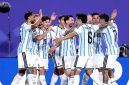 Lionel Messi merayakan salah satu golnya saat Argentina menghadapi Aljazair pada laga Grup J Piala Dunia 2026. Hat-trick yang dicetak sang kapten membawa Argentina menang 3-0 sekaligus menempatkannya di jajaran teratas perburuan penghargaan adidas Golden Boot. (Foto: FIFA World Cup 2026)