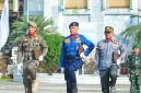 Personel Satpol PP, Damkar, dan Satlinmas mengikuti Apel Gabungan Peringatan HUT Damkar ke-107, Satpol PP ke-76, dan Satlinmas ke-64 Tingkat Provinsi Jawa Barat di Alun-alun Garut, Rabu (24/6/2026). (Foto: Humas Jabar)