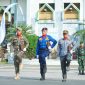 Personel Satpol PP, Damkar, dan Satlinmas mengikuti Apel Gabungan Peringatan HUT Damkar ke-107, Satpol PP ke-76, dan Satlinmas ke-64 Tingkat Provinsi Jawa Barat di Alun-alun Garut, Rabu (24/6/2026). (Foto: Humas Jabar)