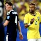 Neymar merayakan kemenangan 3-0 atas Skotlandia pada laga Grup C Piala Dunia FIFA 2026 di Miami Stadium. Hasil tersebut memastikan Selecao melaju ke babak 32 besar sebagai juara grup. (Foto: FIFA)