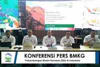 Konferensi Pers BMKG terkait perkembangan musim kemarau 2026 (Foto: dok. tangkapan layar YouTube BMKG)