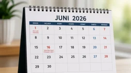 Ilustrasi Kalender Juni