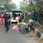 Pengemudi ojol meninggal usai terjatuh karena lubang dan terlindas bus damri di Jalan Dr Djunjunan Kota Bandung, Rabu (17/6/2026)(Dok Unit Gakkum Polrestabes Bandung)

