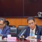 Menteri Keuangan Purbaya Yudhi Sadewa dalam pertemuan bilateral dengan Menteri Keuangan Republik Rakyat Tiongkok (RRT), Lan Fo’an, di Beijing pada Rabu (17/6/2026).(Dokumentasi Kemenkeu)

