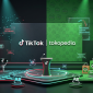 Ilustrasi Tiktok dan Tokopedia (Gemini)