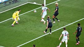 Belgia mengalahkan Amerika Serikat 4-1 pada babak 16 besar Piala Dunia FIFA 2026 di Seattle Stadium, Seattle, Amerika Serikat. Dua gol De Ketelaere membawa Belgia melaju ke perempat final untuk menghadapi Spanyol. Foto: FIFA.