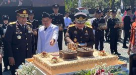 Gubernur Jawa Barat Dedi Mulyadi hadiri HUT Bhayangkara ke-80 di Mapolda Jabar, Rabu (1/7/2026)